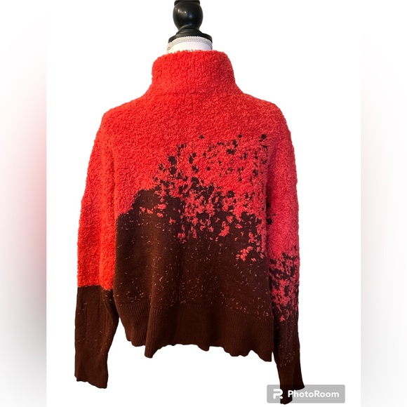 Lululemon Oversized Sweater Reddish/Orange Maroon/Brown Size 10 - Picture 2 of 10
